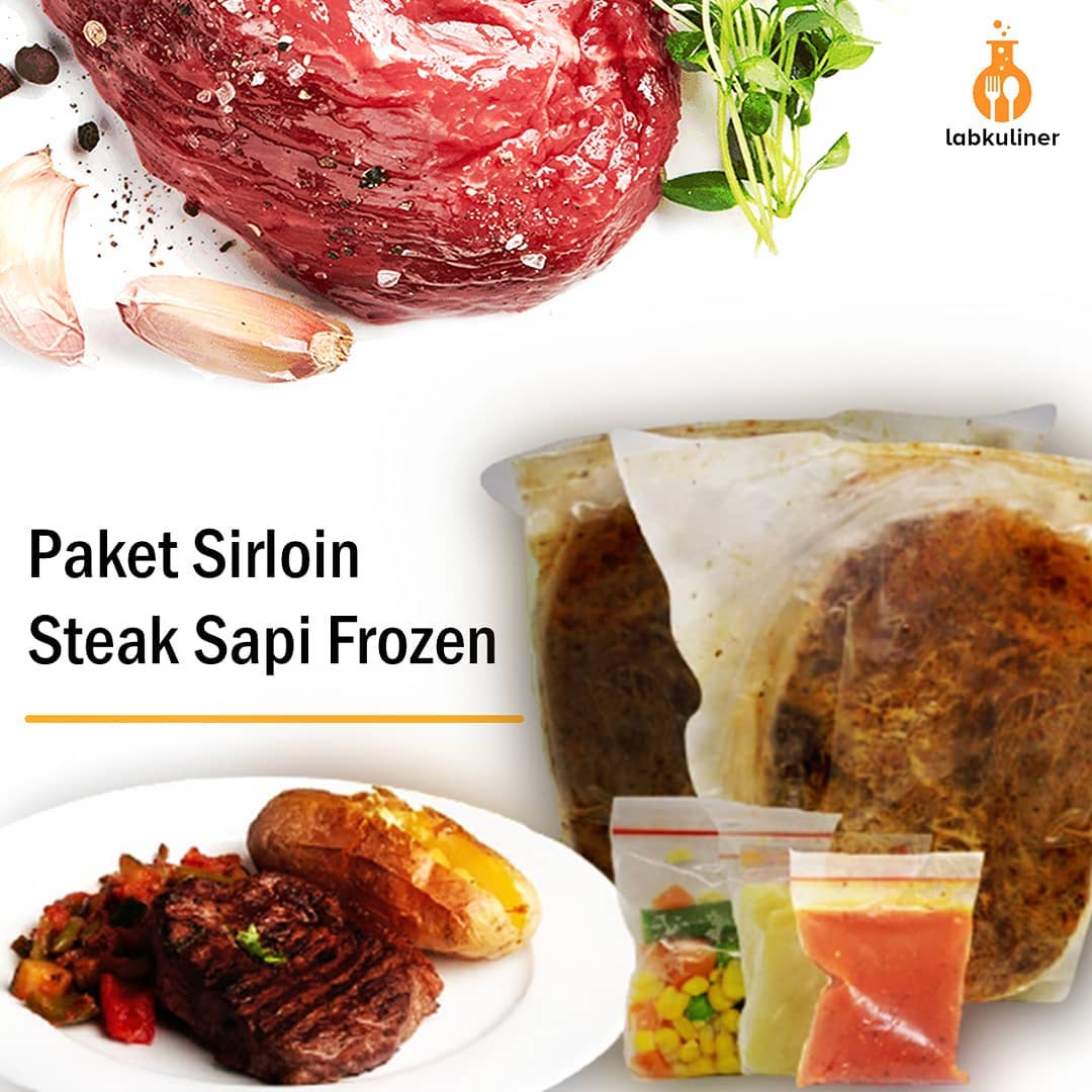 paket steak frozen sirloin